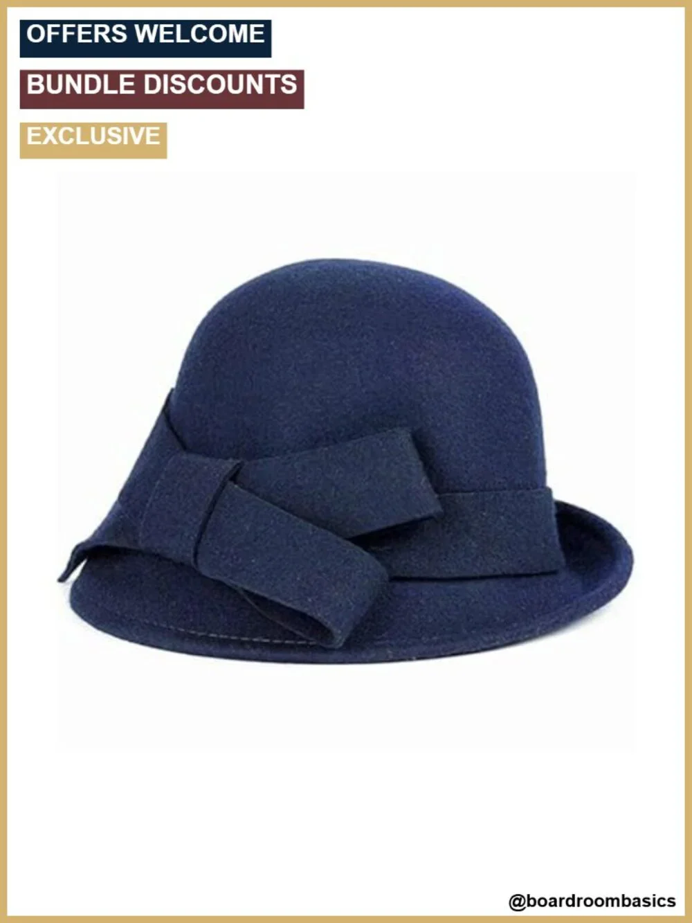 Wool Felt Vintage Bowknot Pillbox Fascinator Hat Adjustable